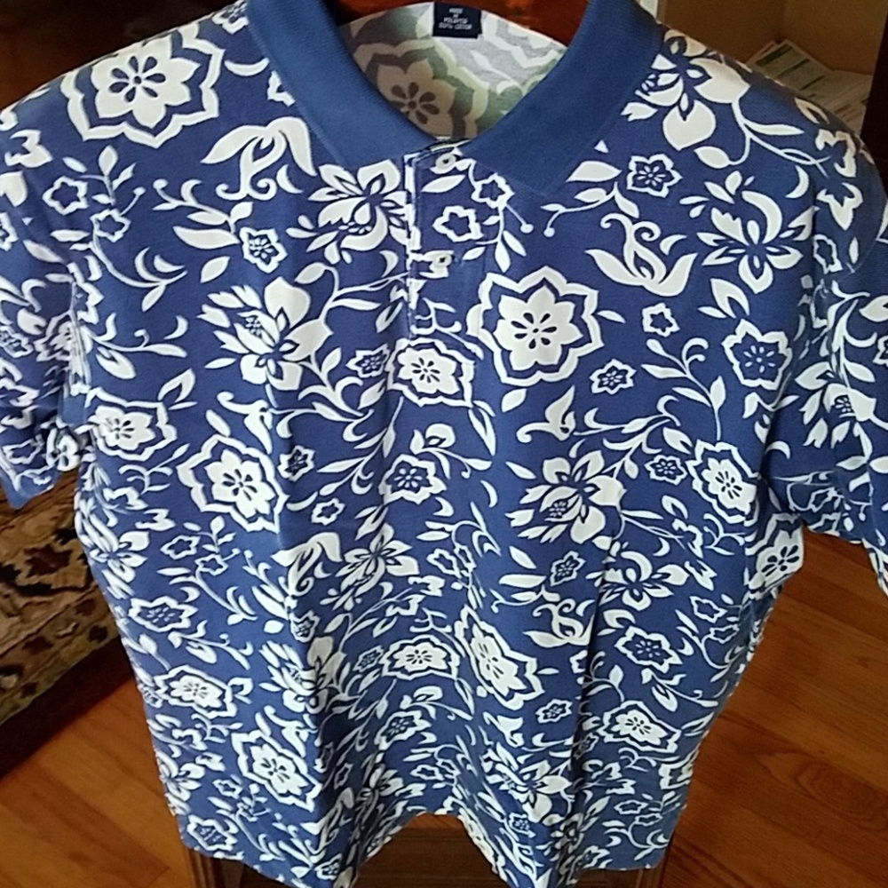 Vintage RL Polo Sport Shirt Large Floral - Picture 5 of 8
